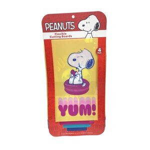 Snoopy Peanuts Flexible Cutting Boards for Kitchen Housewarming Gift 4pc -NEW!